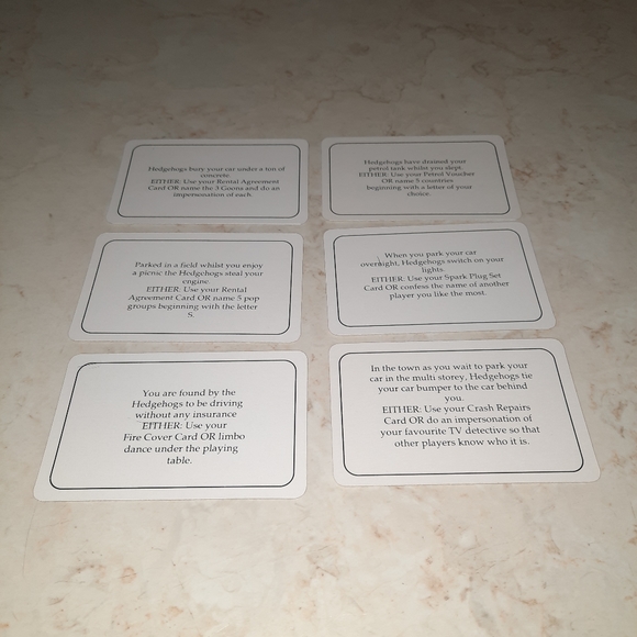 Hedgehogs Revenge Vintage Game Replacement Piece Cards - Picture 3 of 16